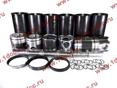 Поршневая группа 300 л.с. (гильзы+поршни+кольца+пальцы+кольца стопорные D=12) DF CUMMINS DONG FENG (ДОНГ ФЕНГ) 3917707,3948095 для самосвала фото 1 Тула